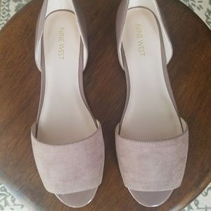 Nine West Tan Peep Toe Shoes